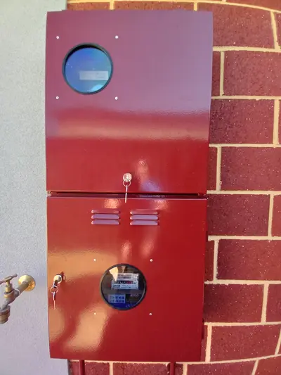Meter Box Installation 3 - Meterbox Lock Perth